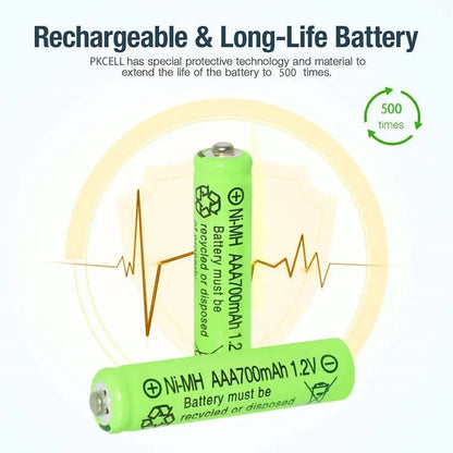 20PCS 14000mAh 1.2V Ni-MH AAA Rechargeable Batteries, Suitable for Flashlights, Remote Controls, Keyboards, Mice, Toys