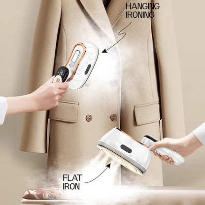 110V/220V Handheld Steam Iron Foldable Garment Steamer 1200W Power Portable 5 Speed Steamer Touch Screen Rotary Electric Iron