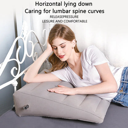 For Travel Camping Sleeping PVC Wedge Pillow Knee Cushion Portable Inflatable Back Pillow Foot Pillow Elevation Leg Pillows