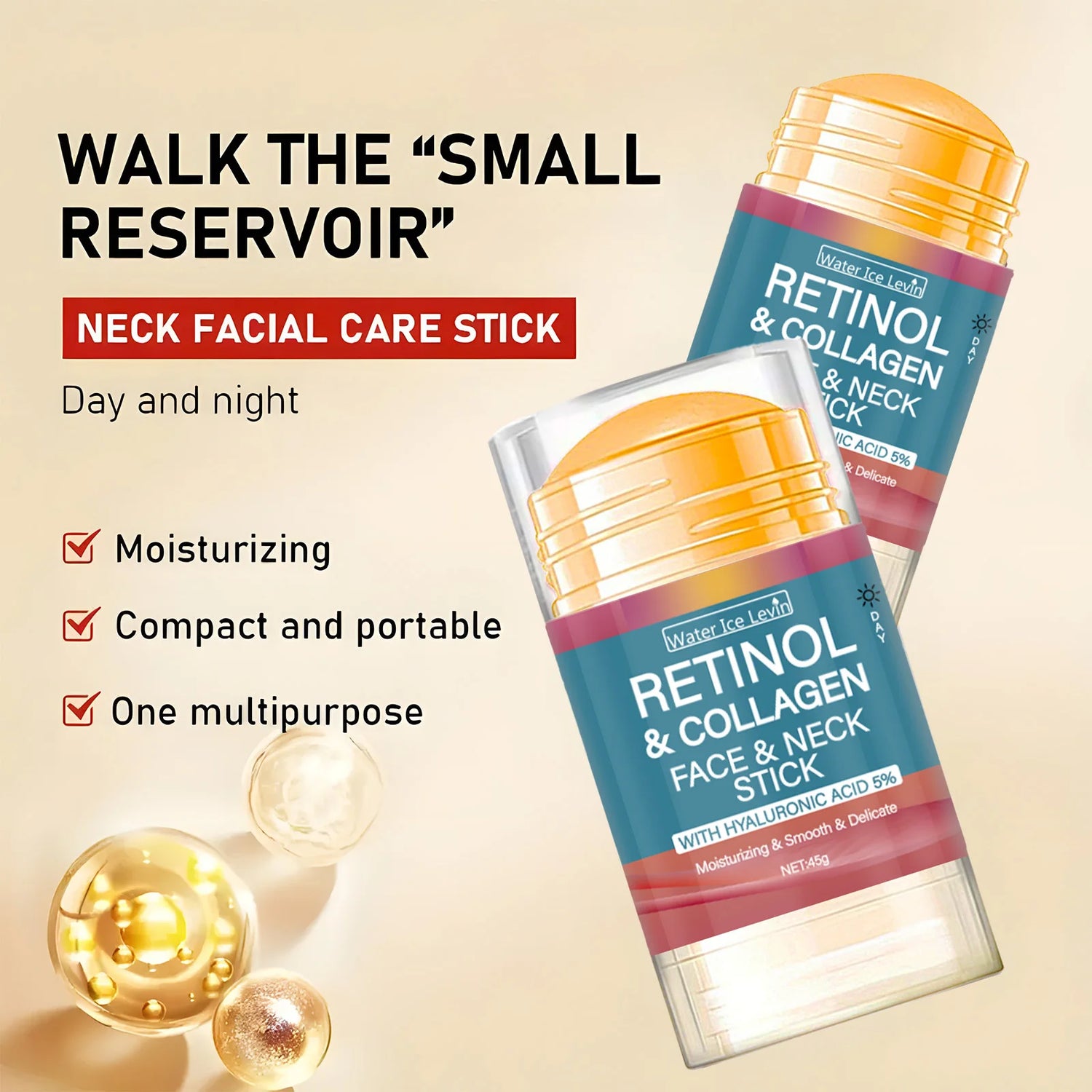 Retinol and Collagen Facial and Neck Care Stick