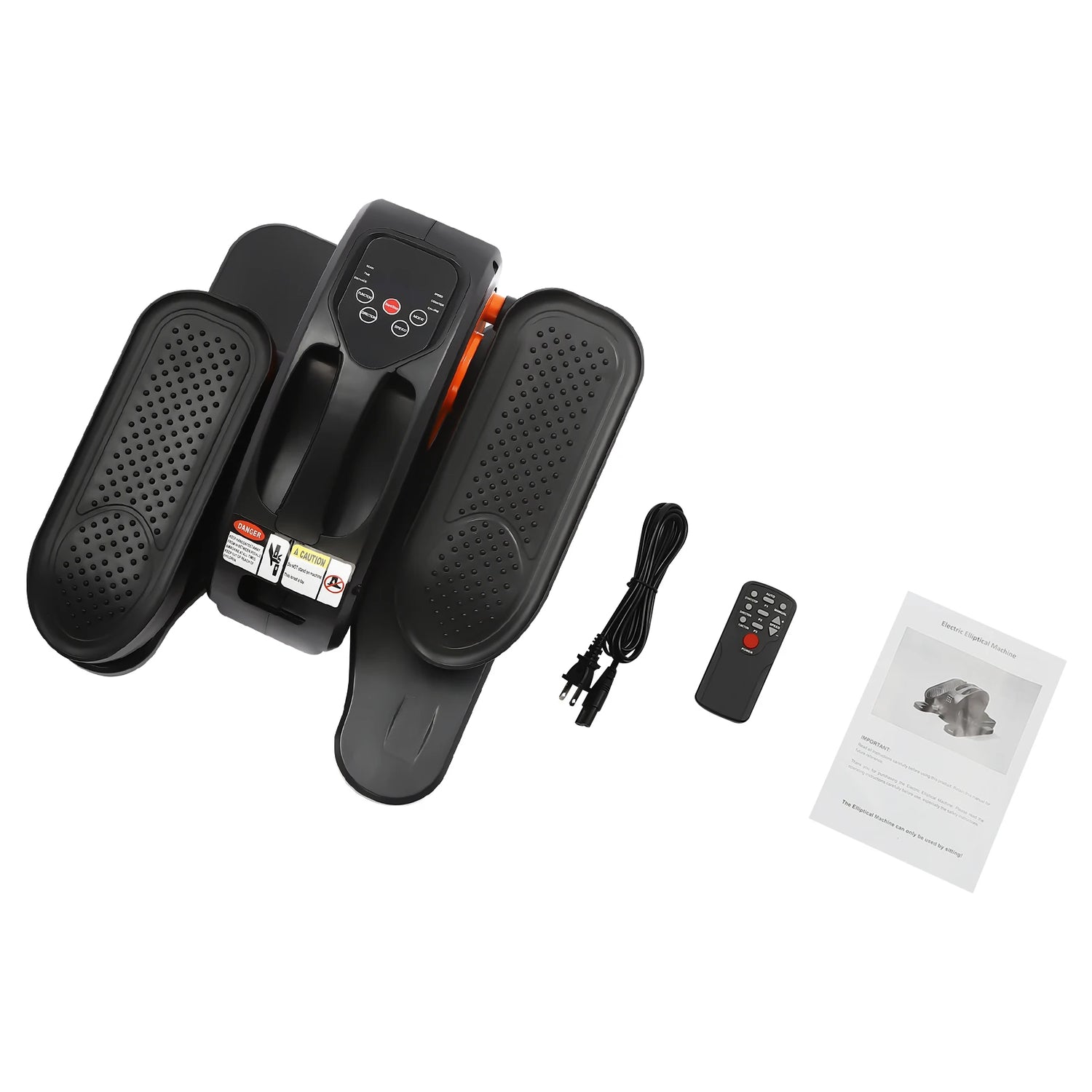 Under Desk Elliptical Machine Portable Pedal Ellipse Leg Exerciser LED Display