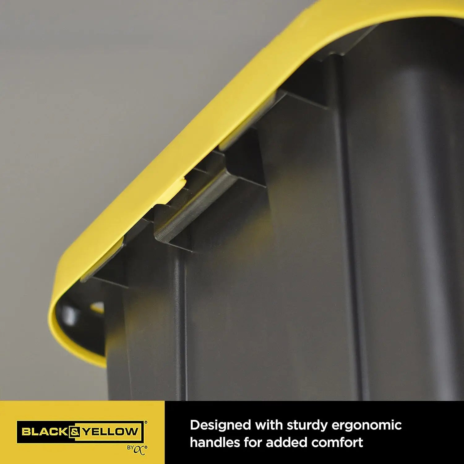 5GL Heavy Duty Tough Storage Container &amp; Snap-Tight Lid,8.6"H*12.3"W*16.4"D,Weather-Resistant Design and Stackable[6 Pack]