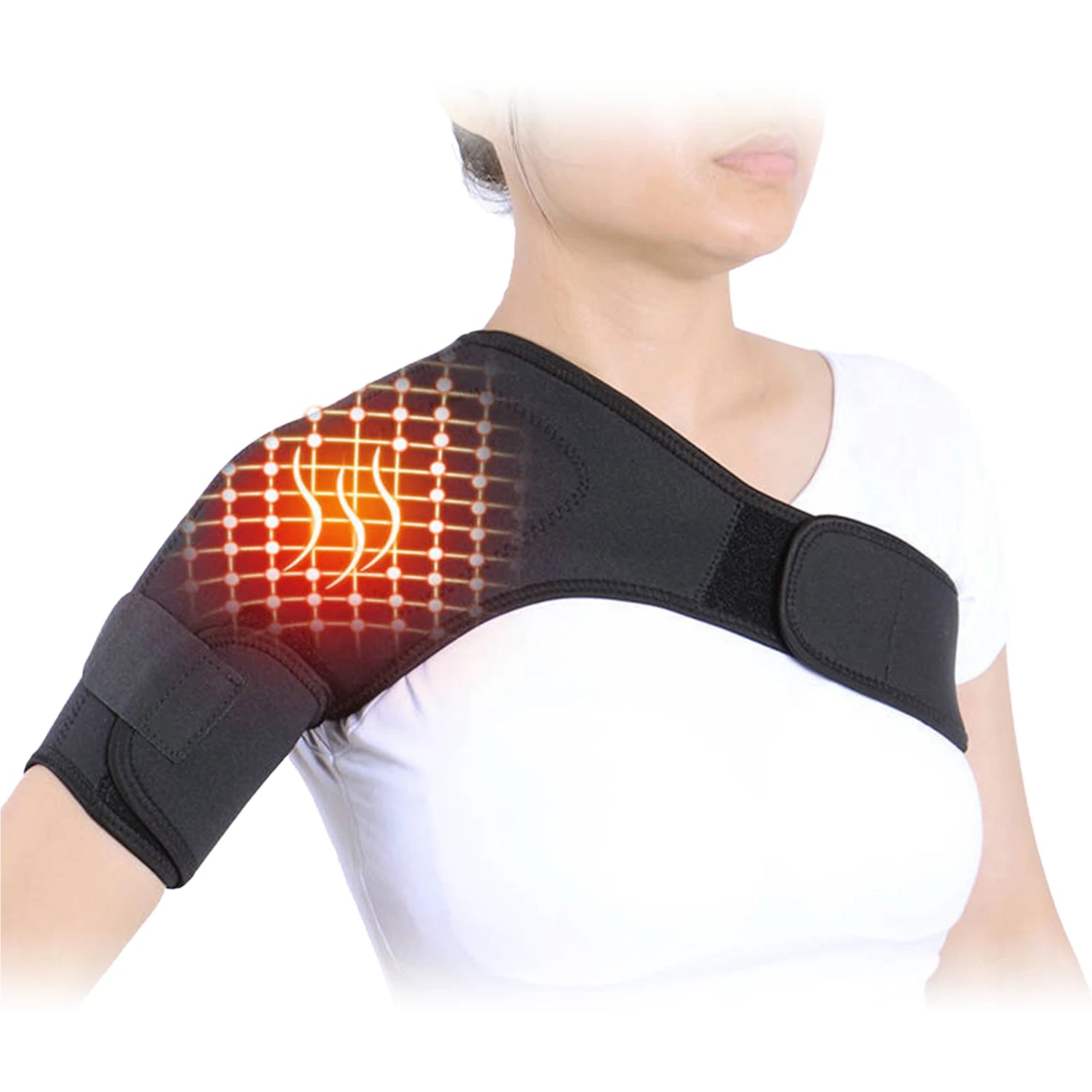 Portable Self Heating Shoulder Wrap Adjustable Thermal Therapy for Neck and Shoulder Pain Relief  for Joint Pain Relief