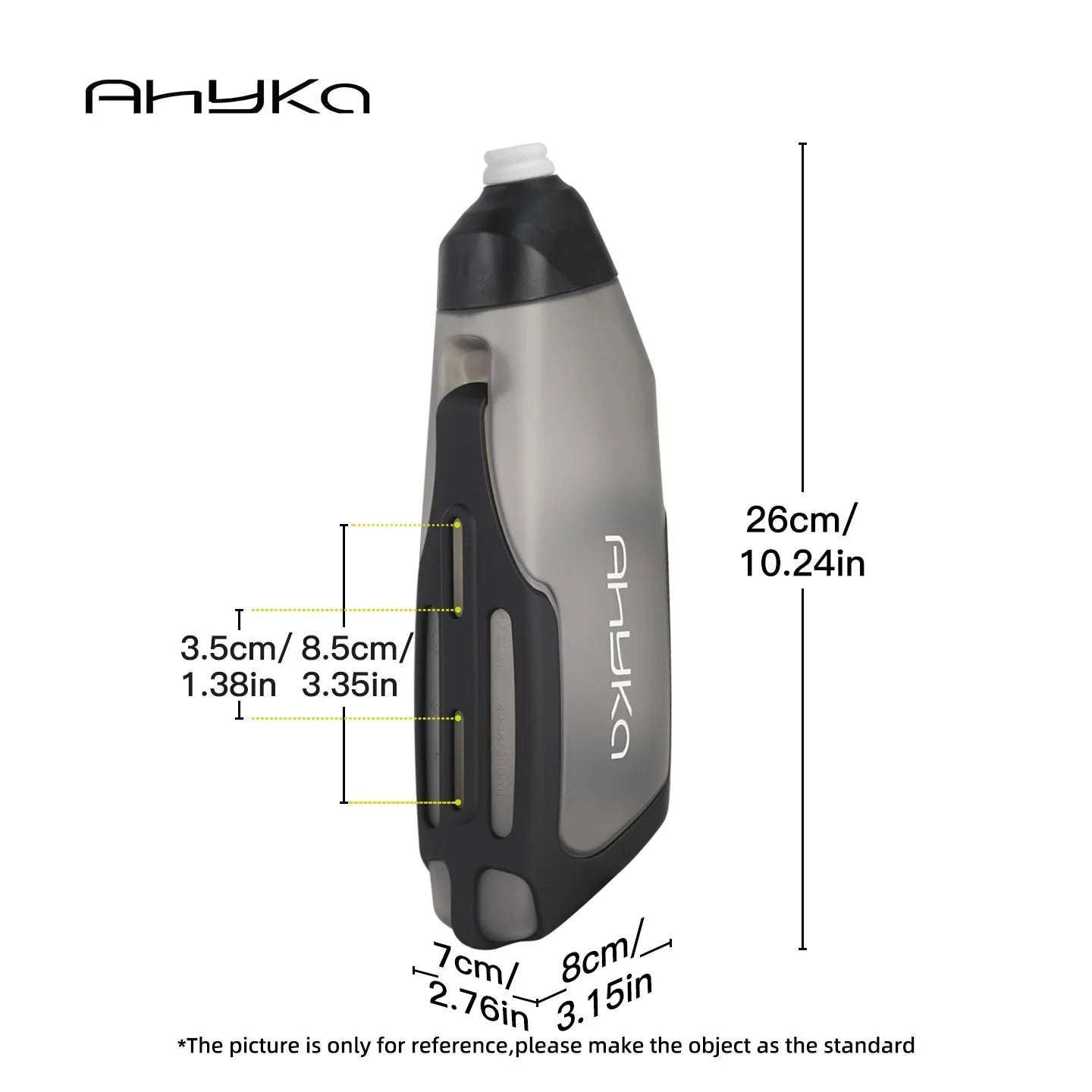 AhyKa Aerodynamic Water Bottle Set 600ml Big Capacity Food Grade PP5 Bottle With Ultralight Carbon Bottle Cage Bike Accessories