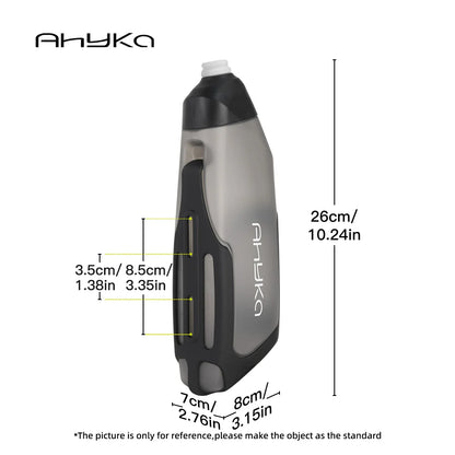 AhyKa Aerodynamic Water Bottle Set 600ml Big Capacity Food Grade PP5 Bottle With Ultralight Carbon Bottle Cage Bike Accessories