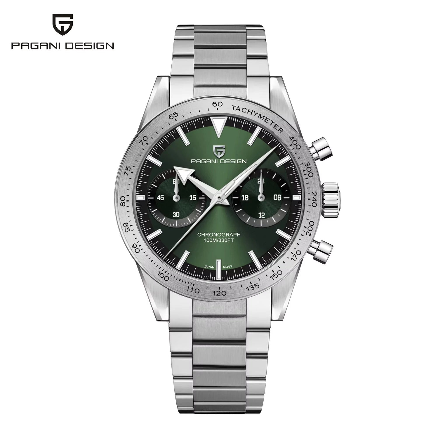 PAGANI DESIGN 2026 New Retro Mens Watches Moon Quartz Watch For Men Speed Sports Chronograph AR Sapphire VK64 Clock Reloj Hombre