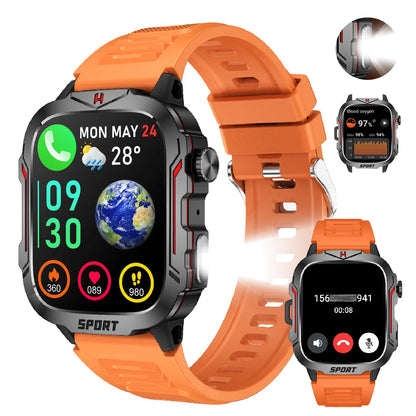 Flashlight Smart Watch for Men/Women, 1.96&