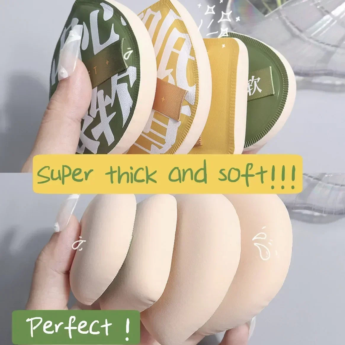 9 PCS  Makeup Sponge Super Soft Cosmetics Puffs Set Big Deal Make up for women Powder puff Korean Beauty Tools Accesories