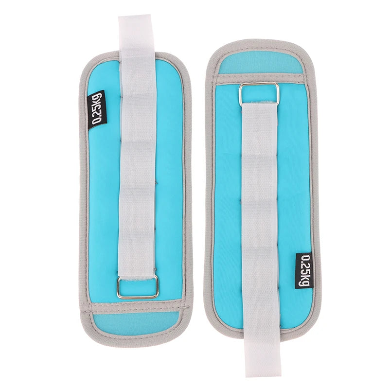 1Pair Adjustable Ankle Weights (0.25kg*2pcs) Neoprene Leg Arm Straps For Fitness Aerobics Physical Therapy For Women Men Kids