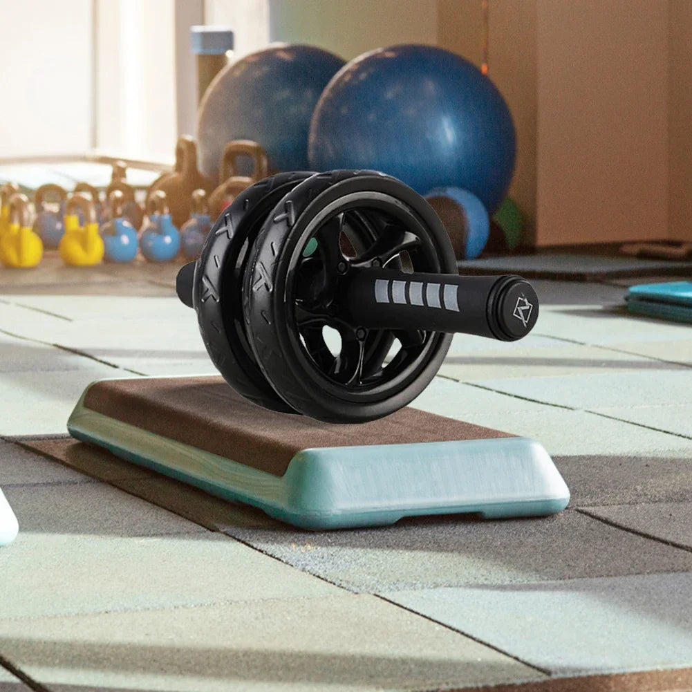 Abdominal Training Roller No Noise Core Strength Training Roller Wear-Resistant Abs Workout Equipment for Gym Strength Workout