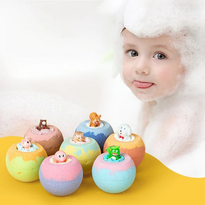 100G Bath Bombs with Surprise Toys for Kids, Inside for Kids &amp; Boys and Girls Holiday Bubble Bath with Cheerful Scent