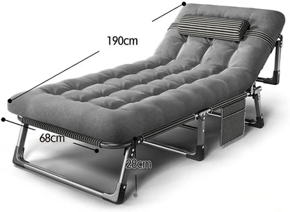 Camping Cot for Adults, Heavy Duty 3-in-1 Bed for Guest Sleeping, Adjustable Double-Layer 1200D with Mattress &amp; Carrying Bag for