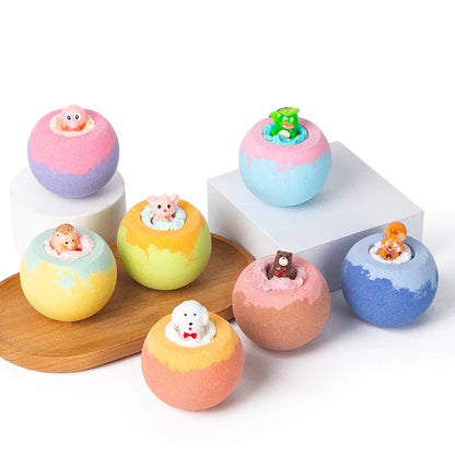 100G Bath Bombs with Surprise Toys for Kids, Inside for Kids &amp; Boys and Girls Holiday Bubble Bath with Cheerful Scent