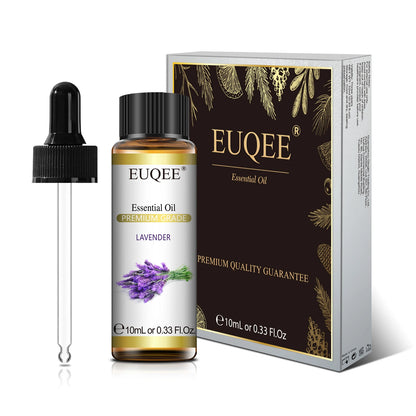 EUQEE 10ml Aromatic Essential Oil Lemongrass Lavender Eucalyptus Peppermint Tea Tree Sweet Orange Aromatherapy Oil for Diffuser