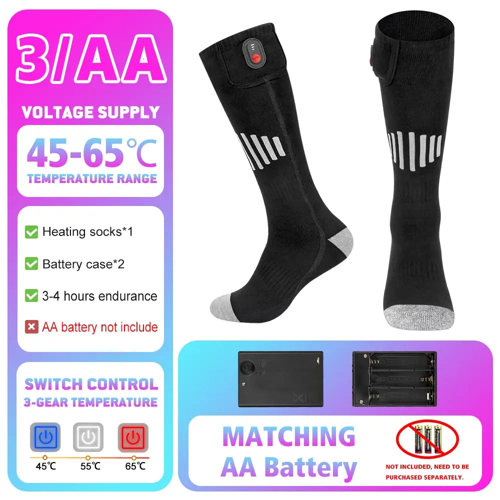 Winter Heated Socks 5000mAh APP Control Thermal socks  Electric Heating Ski Socks Thermal Heated Foot Warmer Ski Sports