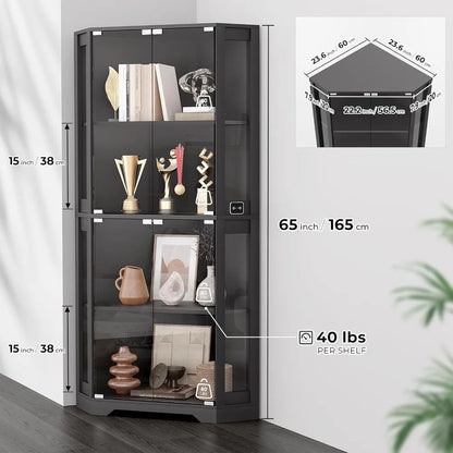 corner display cabinet with glass doorscorner display cabinet with