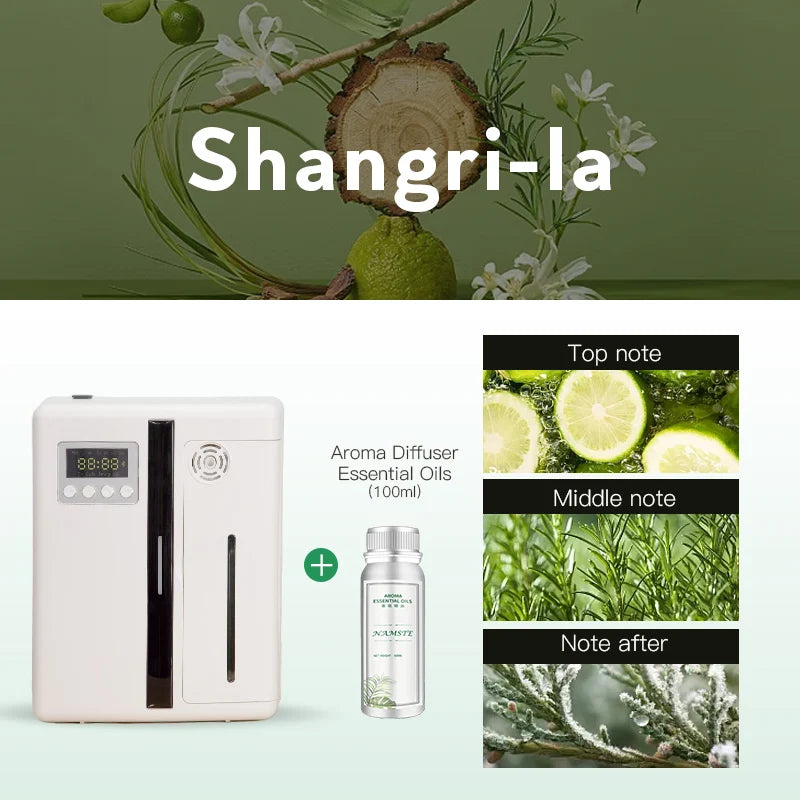 NAMSTE Hotel Professional Aroma Diffuser Electric Aromati Oasis 160ML Essential Oil Capacity Air Freshener Bluetooth Control