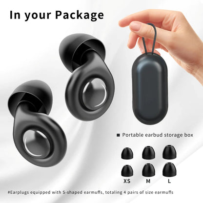 Silicone Ear Plugs Noise Cancelling Reusable Hearing Protection Anti Snoring Motorcycle Earplug for Sleeping Concert Working