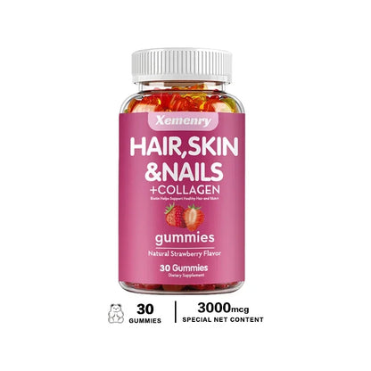 Hair, Skin &amp; Nails Gummies | Hair Vitamins for Men and Women | Biotin SupplementsSupplements