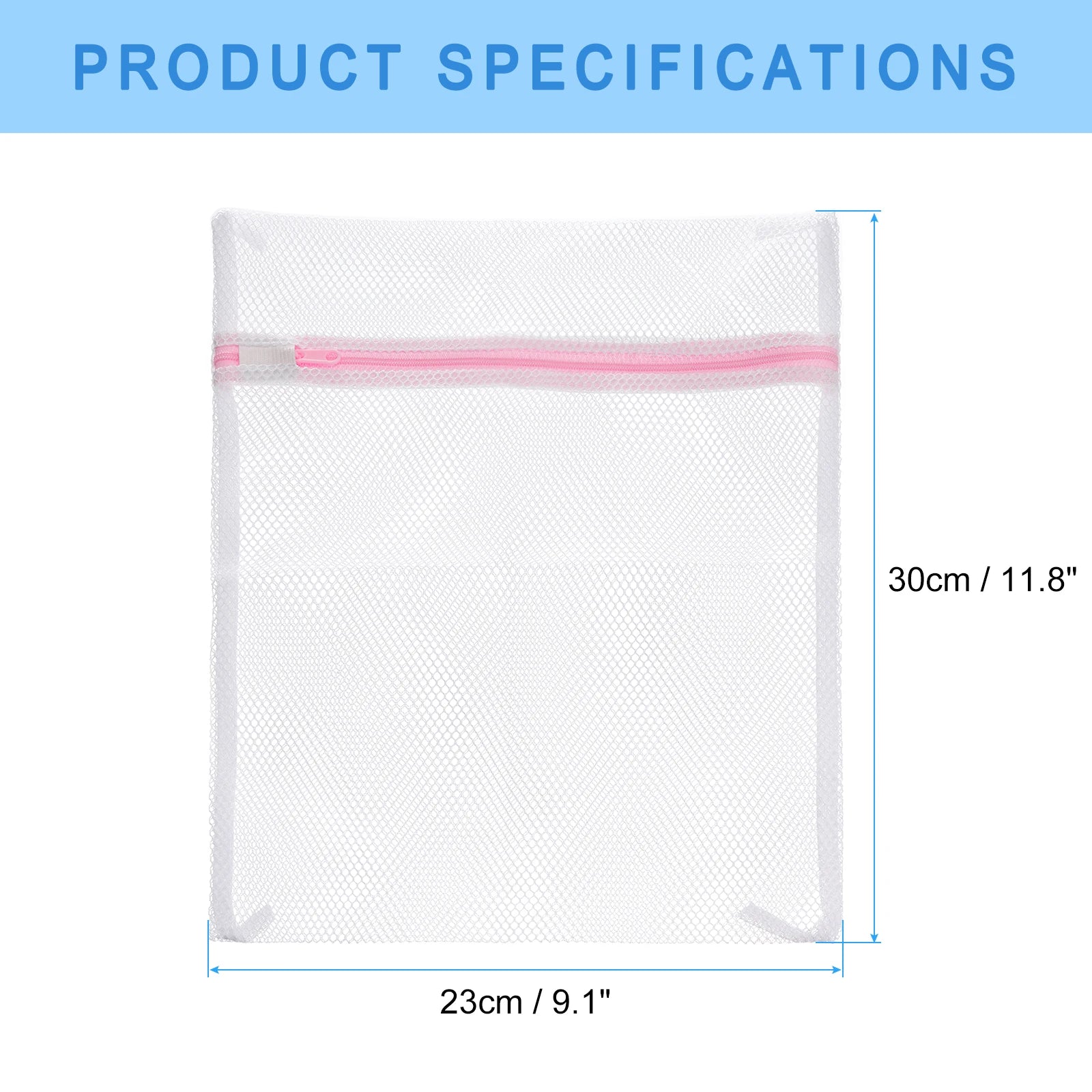 2/3/5pcs Mesh Wash Bag Mesh Laundry Bags Travel Storage Organize Bags with Zipper for Delicate Clothing Laundry Stocking