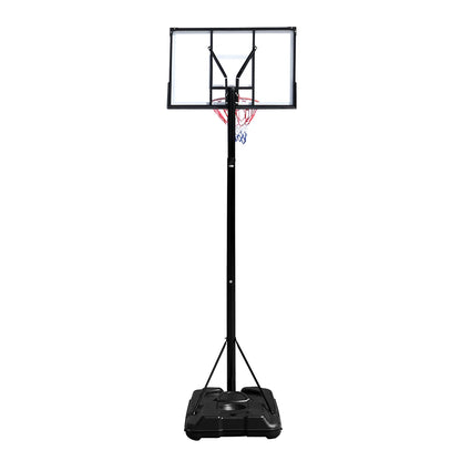 Portable and Removable Adult PC Transparent Backboard Basketball Stand (Basket Height Adjustment 2.45m-3.05m) Maximum 7