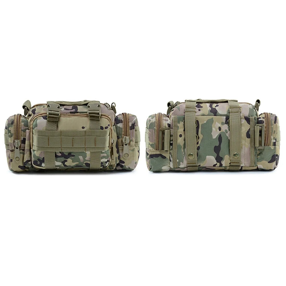 Tactical Military Molle Chest Fanny Pack Backpack Camping Hiking Climbing Travel Bag Crossbody Backpack Multifunctional Handbag