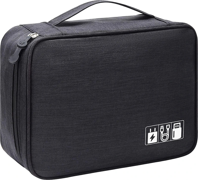 Portable Digital Storage Bag USB Line Charger Plug Waterproof Cable Organizer Pouch Travel Electronics Devices Accessories Pack