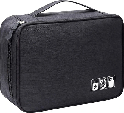 Portable Digital Storage Bag USB Line Charger Plug Waterproof Cable Organizer Pouch Travel Electronics Devices Accessories Pack