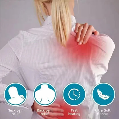 Neck Massager Brace Electric Heating Shoulder Pad 3Level Temperature Control Hot Compress Cervical Shawl Muscle Relax Heath Care