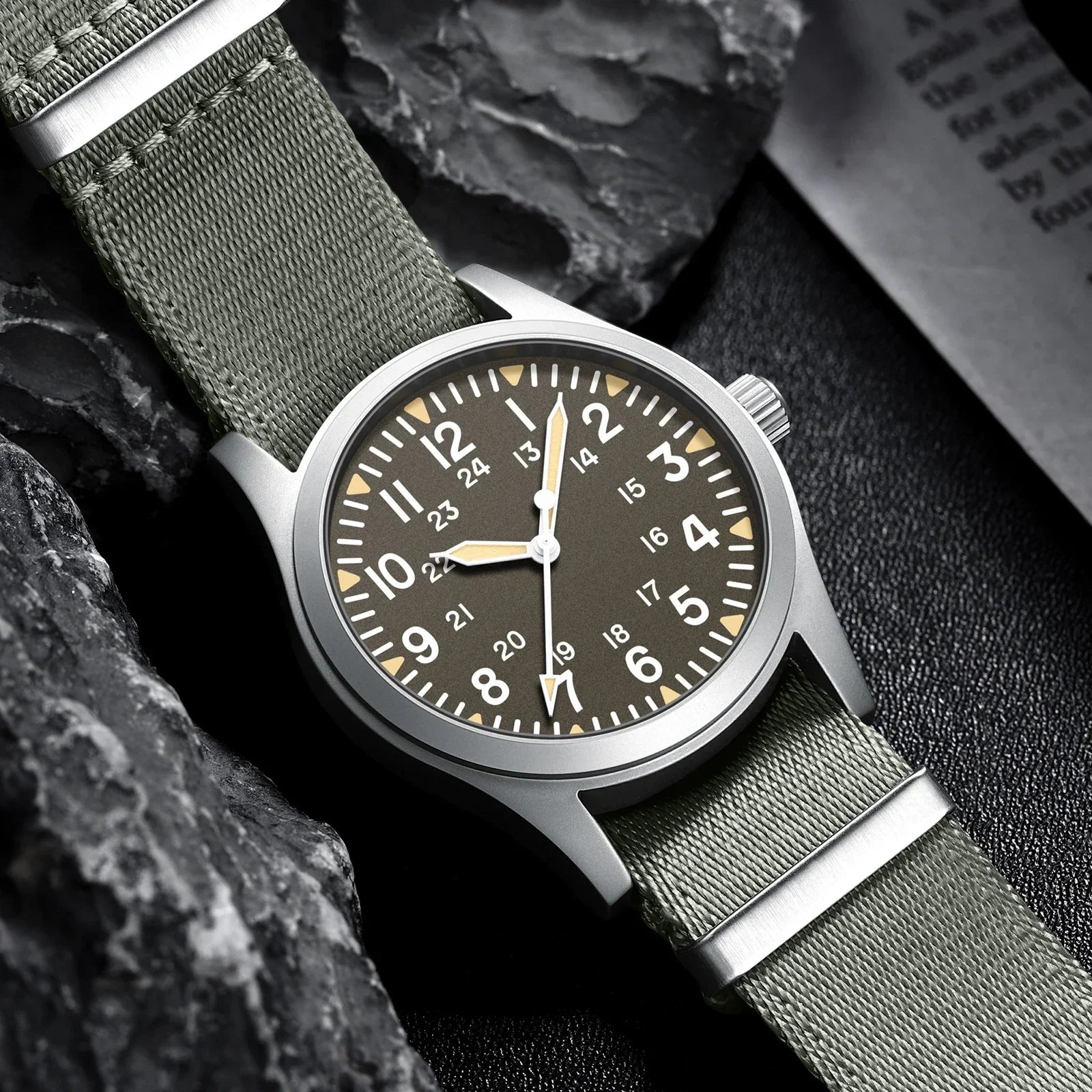 MILITREK 2025 New Men Quartz Watch VH31 37mm Military Waterproof 100M Sapphire Glass Luminous Stainless Steel Reloj Hombre