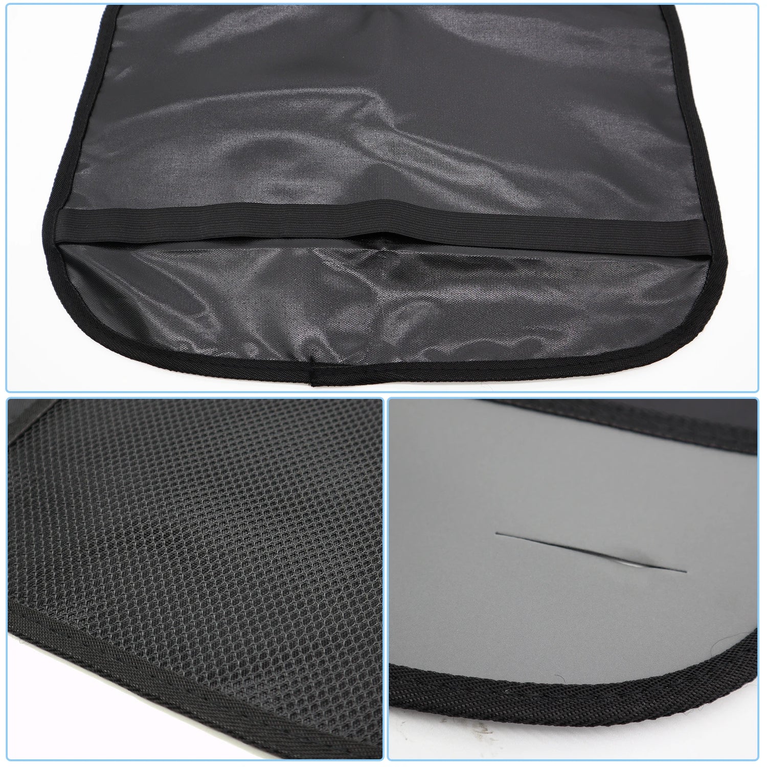 2xCar Seat Back Anti Kicking Pad Kick Mat Organizer Children Rear Seat Scuff Dirty Protection Cover for Kids Storage Accessories