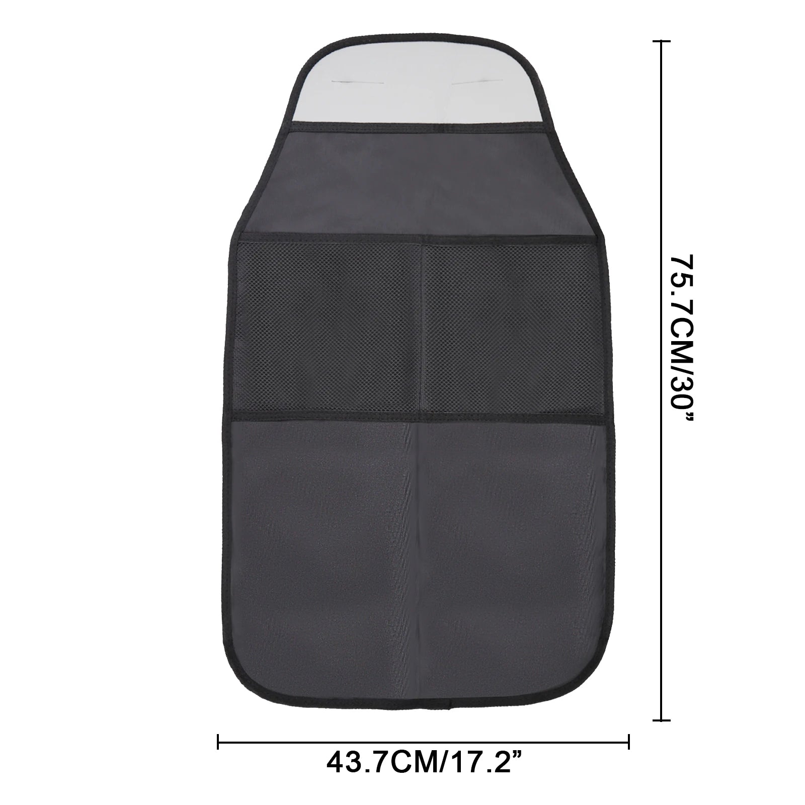 2xCar Seat Back Anti Kicking Pad Kick Mat Organizer Children Rear Seat Scuff Dirty Protection Cover for Kids Storage Accessories