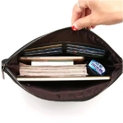 Business Clutch Bag High Quality PU Envelope Bags Fashion Brand Design Handbags Casual Travel Men&