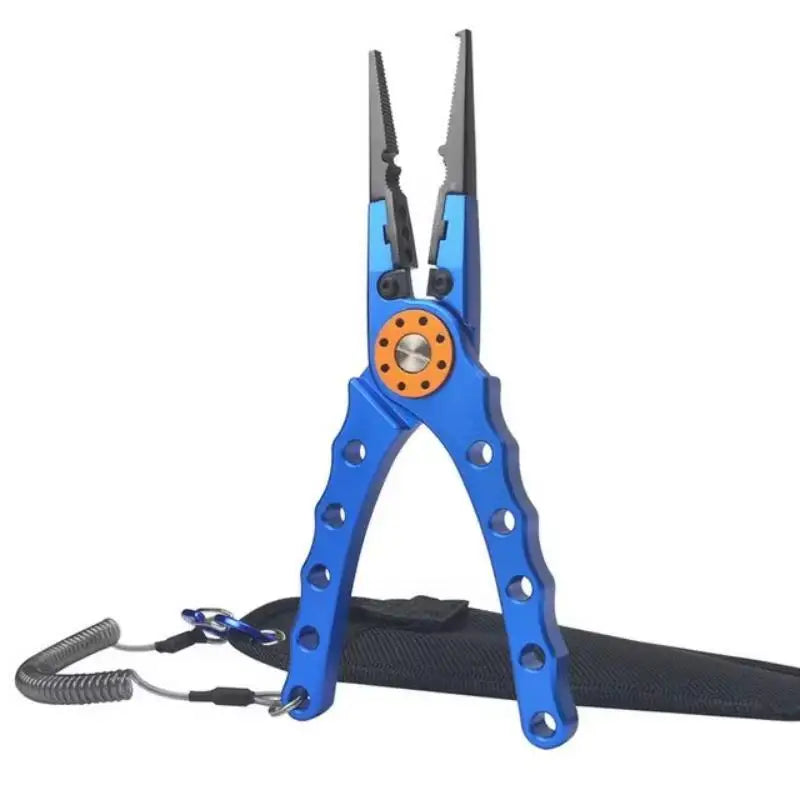 Outdoor fishing pliers, line cutters, multifunctional aluminum alloy scissors hooks, remove 150g 20cm fishing equipment