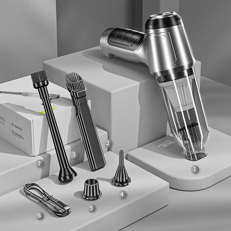 Brushless Car Vacuum Cleaner Cordless Handheld Auto Vacuum Home &amp; Car Dual Use Mini Vacuum Cleaner with Builtin Battrery