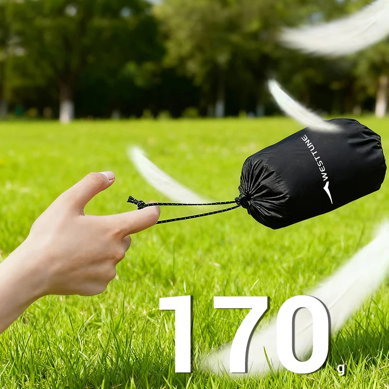 WESTTUNE Camping Ice Sillky Pillow Portable Ultralight Travel Inflatable Pillow Outdoor Hiking Sleeping Neck Lumbar Pillow