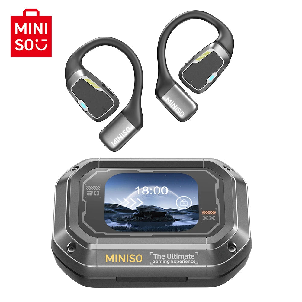 MINISO M98 True Wireless Open Ear Earbuds Bluetooth 5.4ears,13mm Dynamic Driver OWS ears heads Gaming Headset Super Long Endur