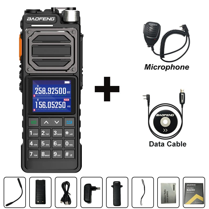 BAOFENG UV-25M Ham Radio High Powerful Tactical Walkie Talkie Full Band 10W Type-C 999CH 2 Way Radio BAOFENG NEW Upgrade UV-25