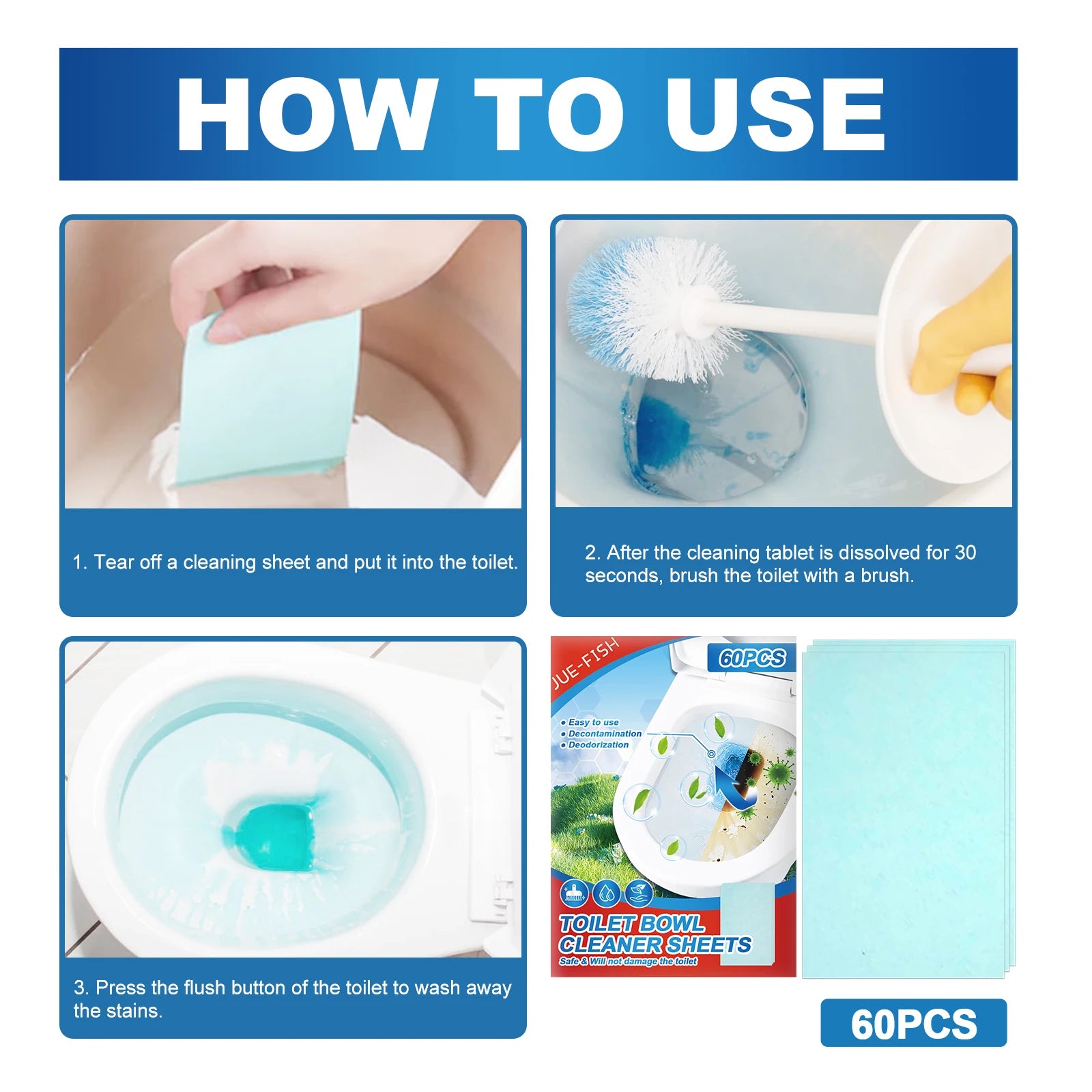 Toilet Cleaner Toilet Cleaning Tablets Yellow Dirt Cleaning Products for Home Fragrance Freshener Bathroom Domestic Garden