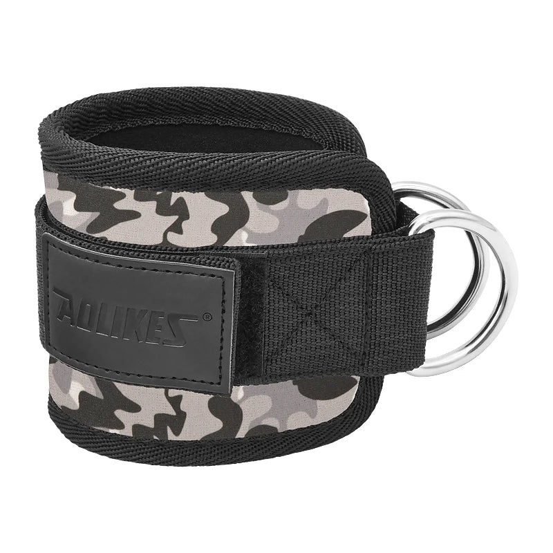 AOLIKES Cable Ankle Straps Double D-Ring Ankle Cuffs For Gym Workouts Glutes Legs Strength Training Brace Support Sport Safety