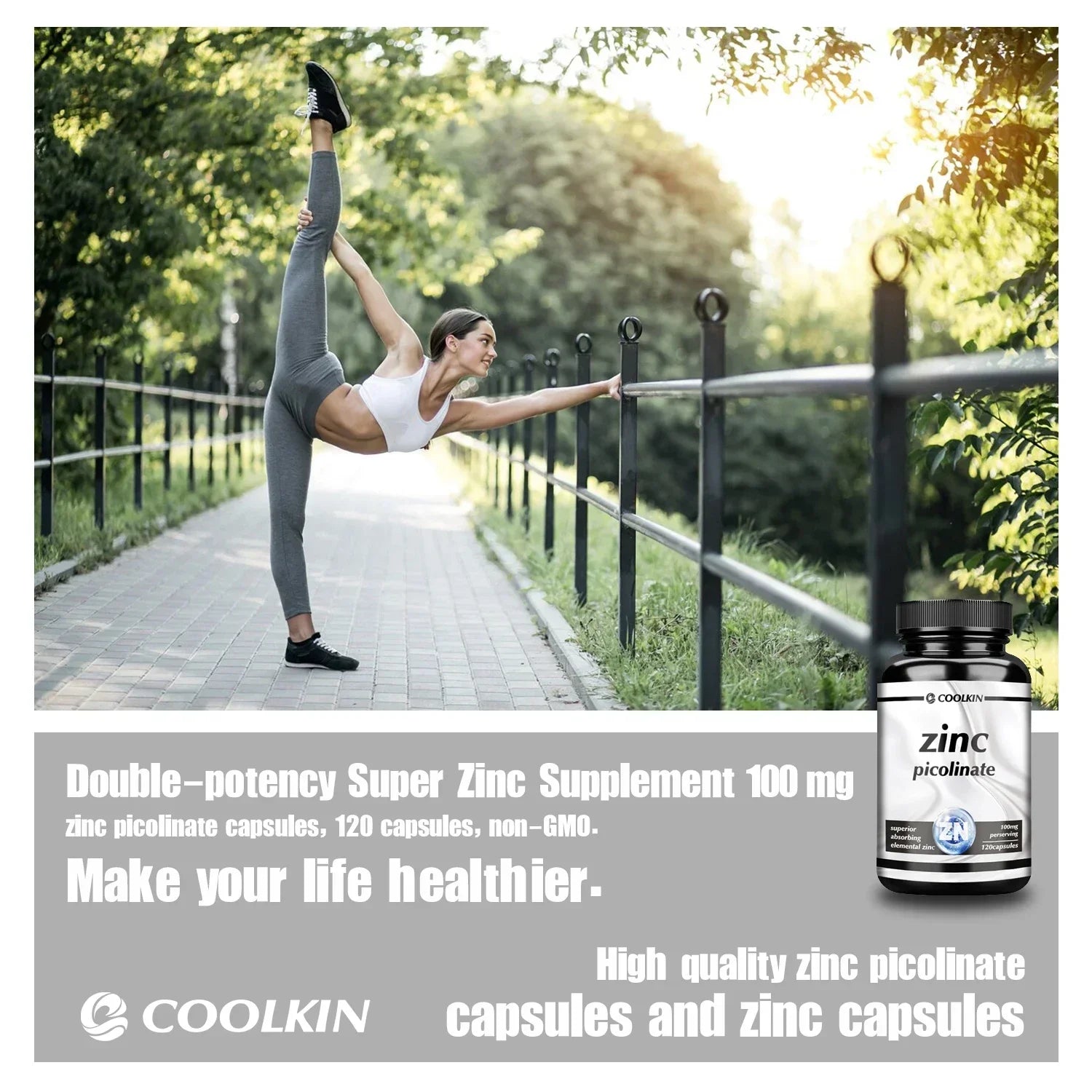 Zinc Picolinate Capsules - Boosts Immune Support, Sleep &amp; Energy
