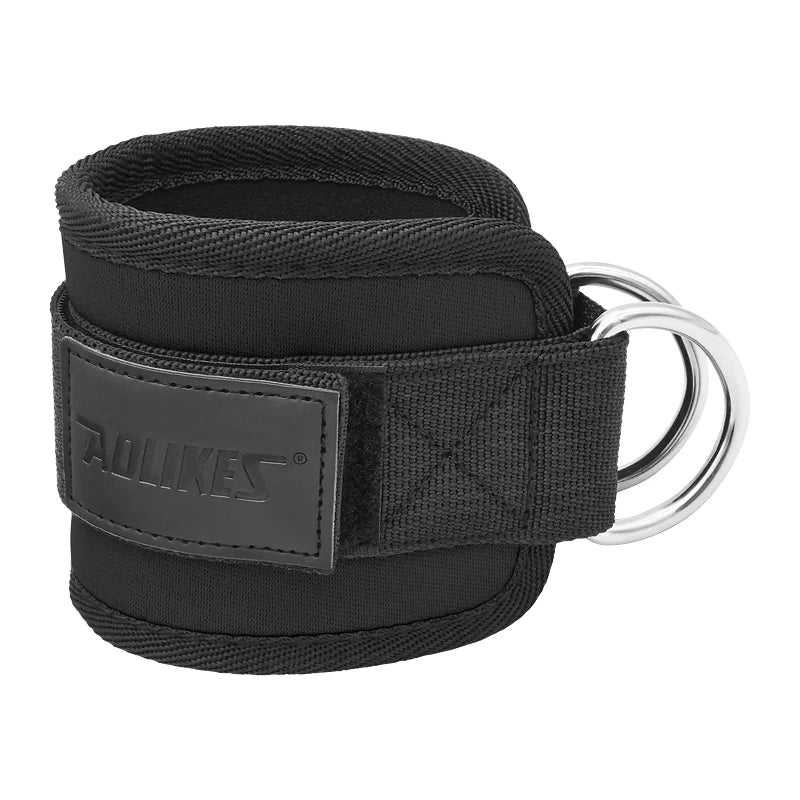 AOLIKES Cable Ankle Straps Double D-Ring Ankle Cuffs For Gym Workouts Glutes Legs Strength Training Brace Support Sport Safety