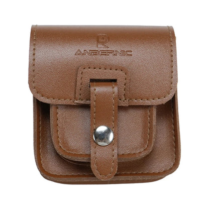 For Anbernic RG34XXSP Game Console Carrying Case Anti-Scratch Leather Console Protective Bag PU Leather Outdoor Flap Storage Bag