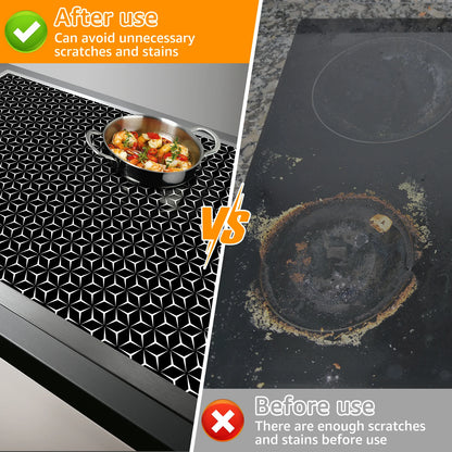 Silicone Induction Cooktop Mat Countertop Protector Scratch Induction Cover Kitchen Glass Ceramic Protector Kitchen Accessories