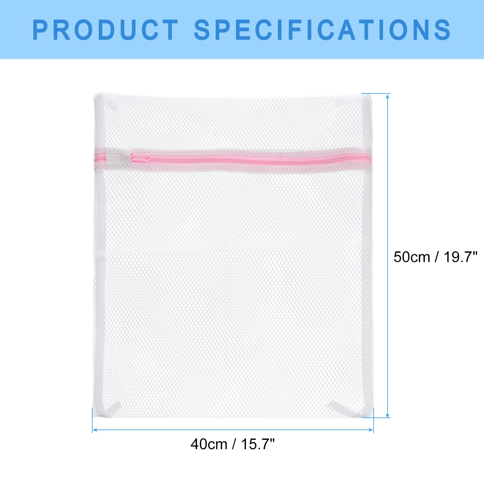 2/3/5pcs Mesh Wash Bag Mesh Laundry Bags Travel Storage Organize Bags with Zipper for Delicate Clothing Laundry Stocking
