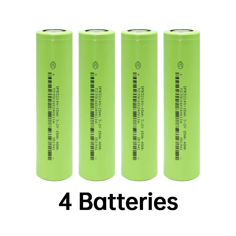 15Ah 32140 Lifepo4 Battery 3.2V 48WH Large Capacity Scooter Battery Cell A-grade Lifepo4 32140 Eve for Assembling Battery Pack