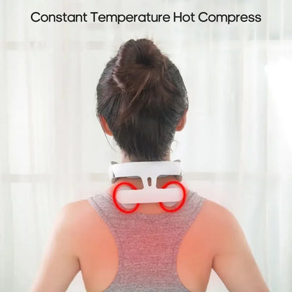 Back Neck Massage Instrument Intelligent Electric, Rechargeable, Heating, Hot Pressing, Magnetic Pulse Neck Massage Instrument