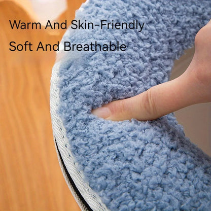 Toilet Seat Cushion Set Winter Thickened Double with Zipper Handle Machine Washable Universal Home Use Toilet Set Accessories