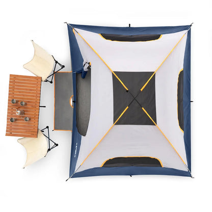 Camping Tent with Screen Room, Portable 6 Person Camping Tent, Family Dome Tent for Camping Outdoor - 14&