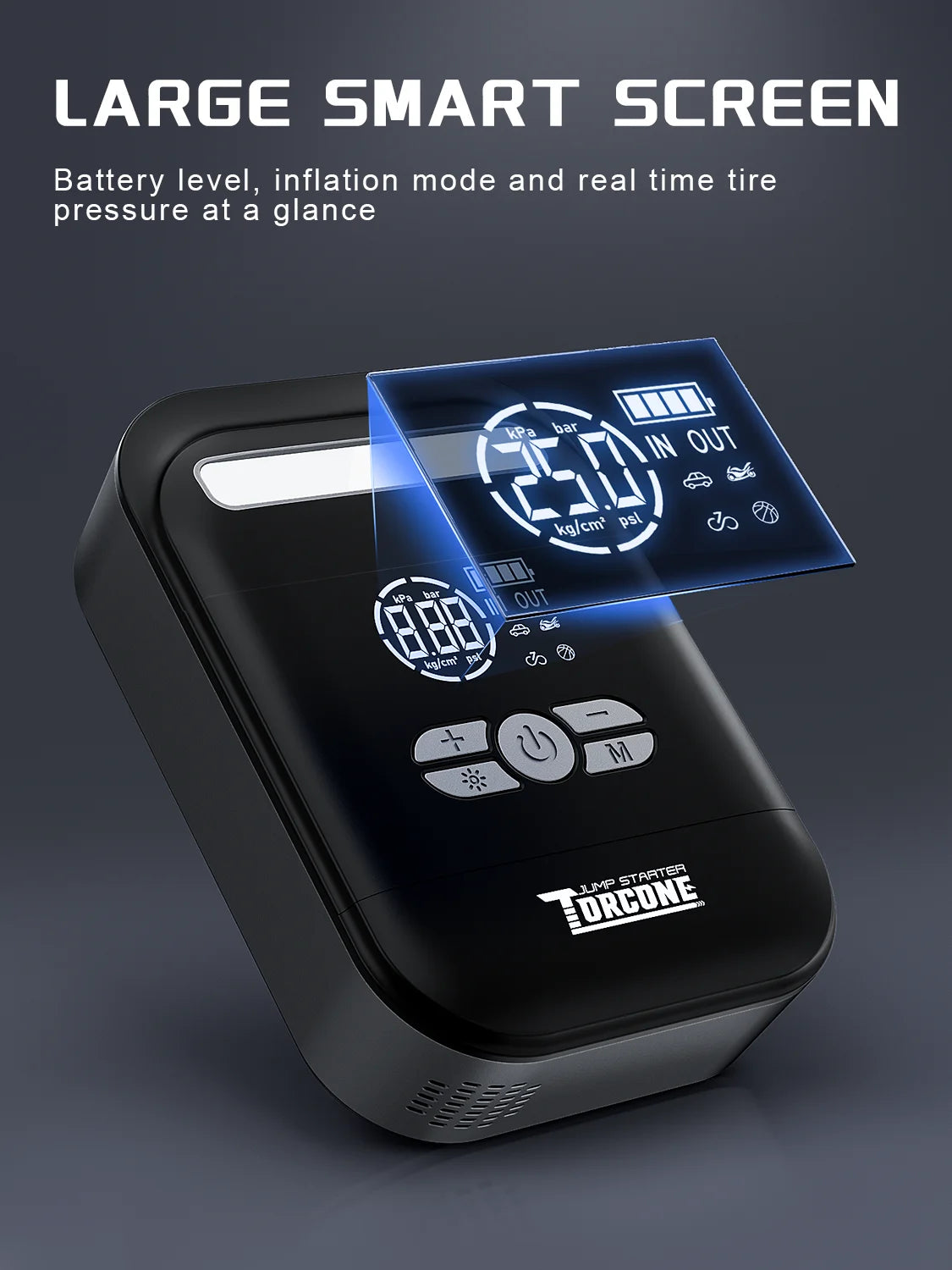 Car Jump Starter with Air Compressor 6000A Battery Booster 150PSI Air Pump 20000mAh (10.0L Gas/8.0L Diesel) Portable Power Bank